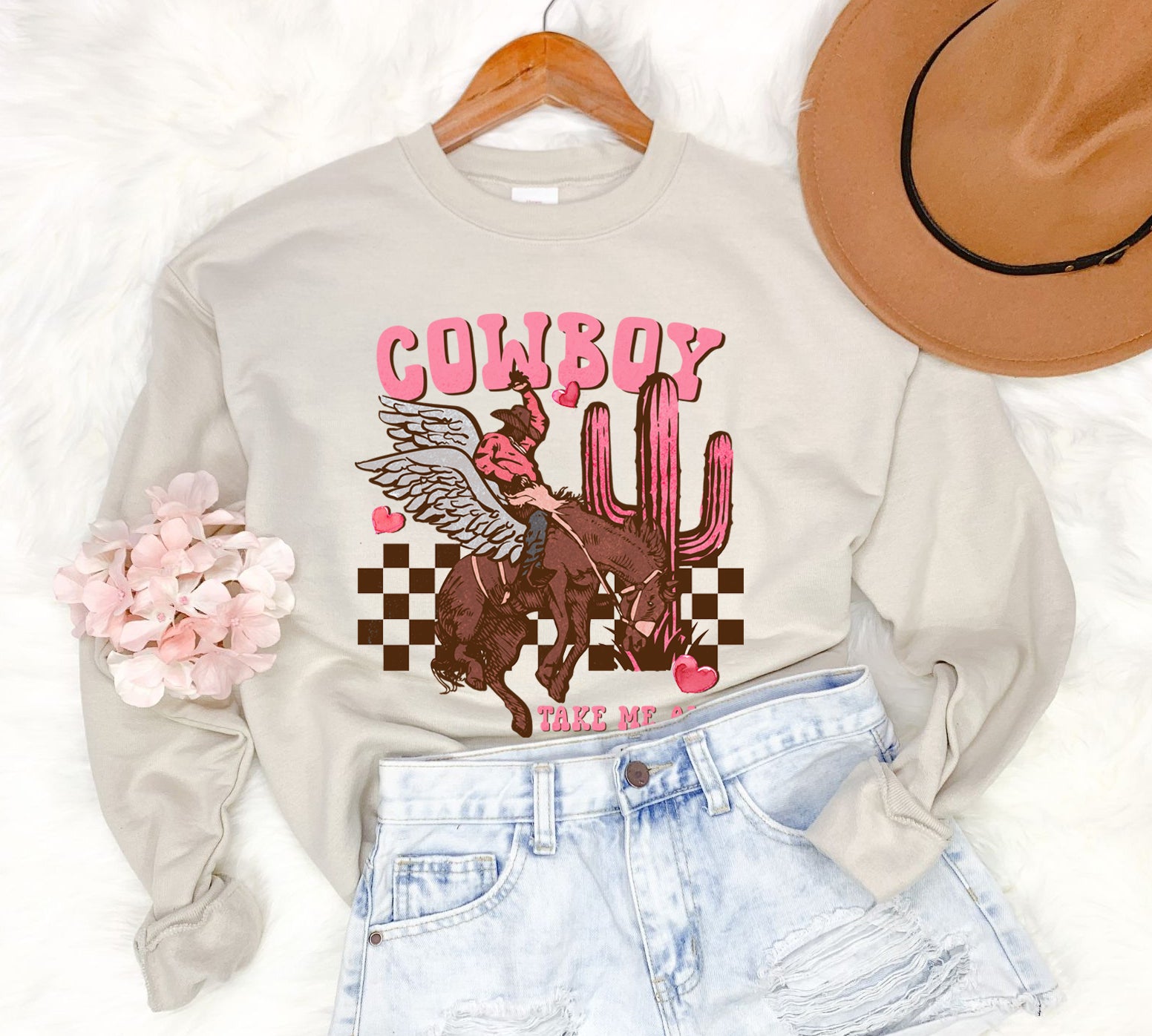 Cowboy Take Me Away Sweatshirt – Little Jonesies