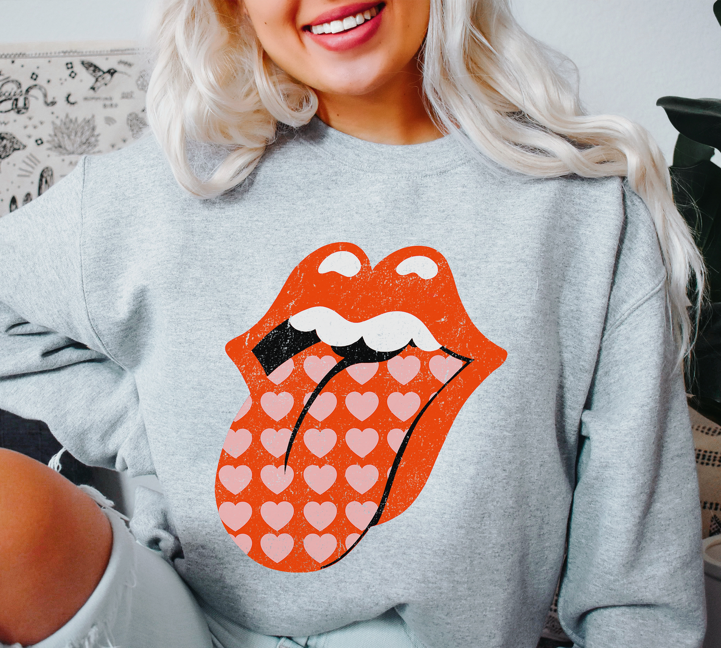 Tongue sweatshirt online