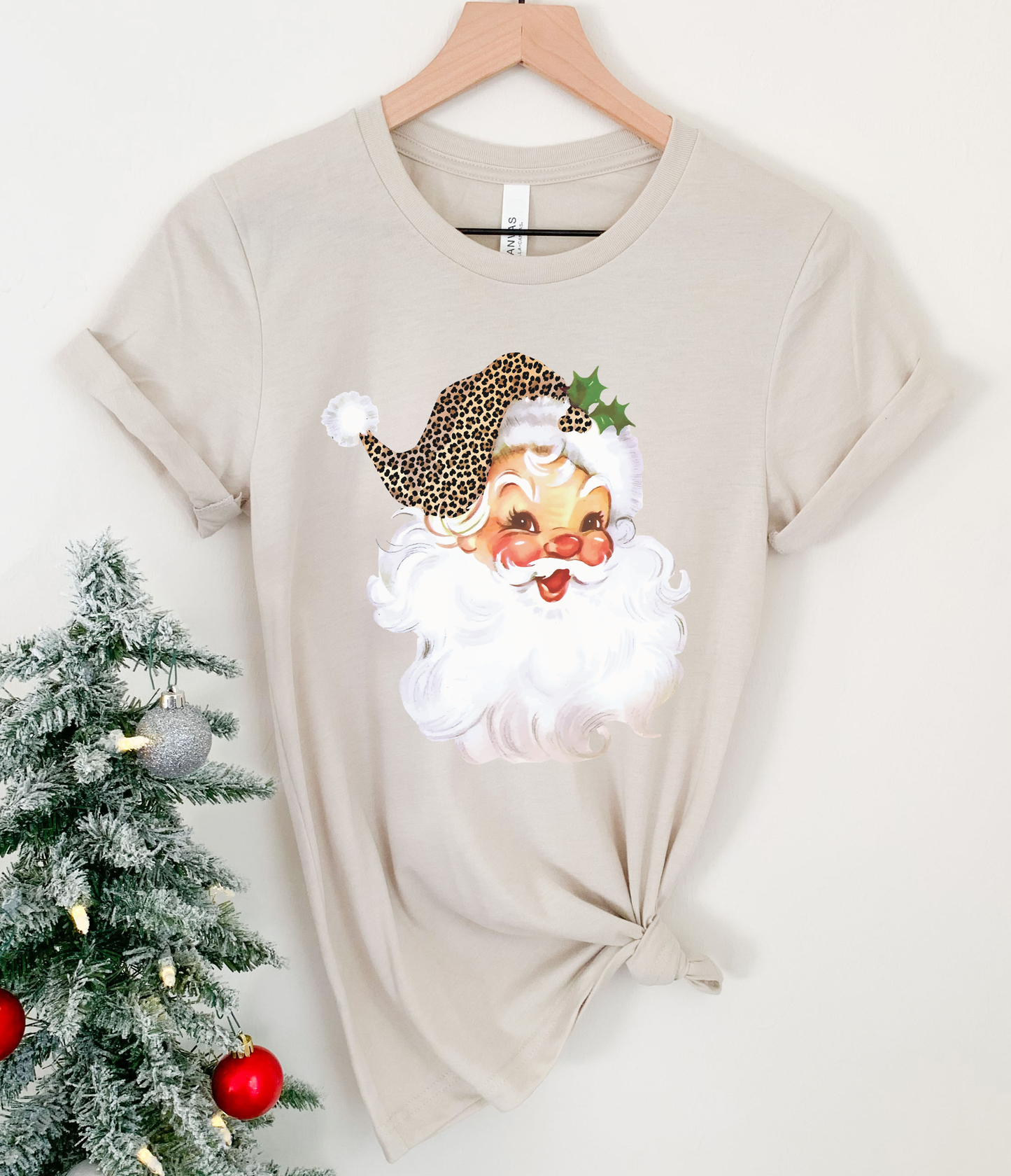 Leopard Santa Tee