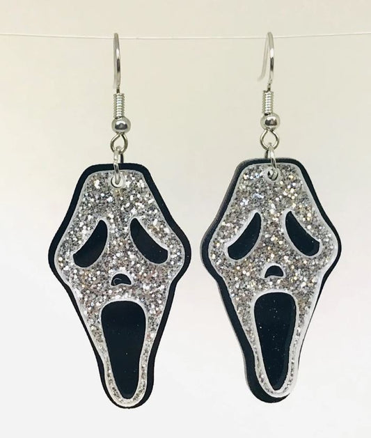 Scream Ghost Halloween Earrings