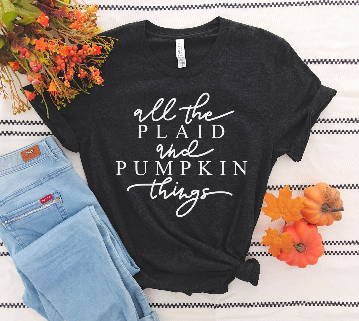 All The Plaid And Pumpkin Things Tee