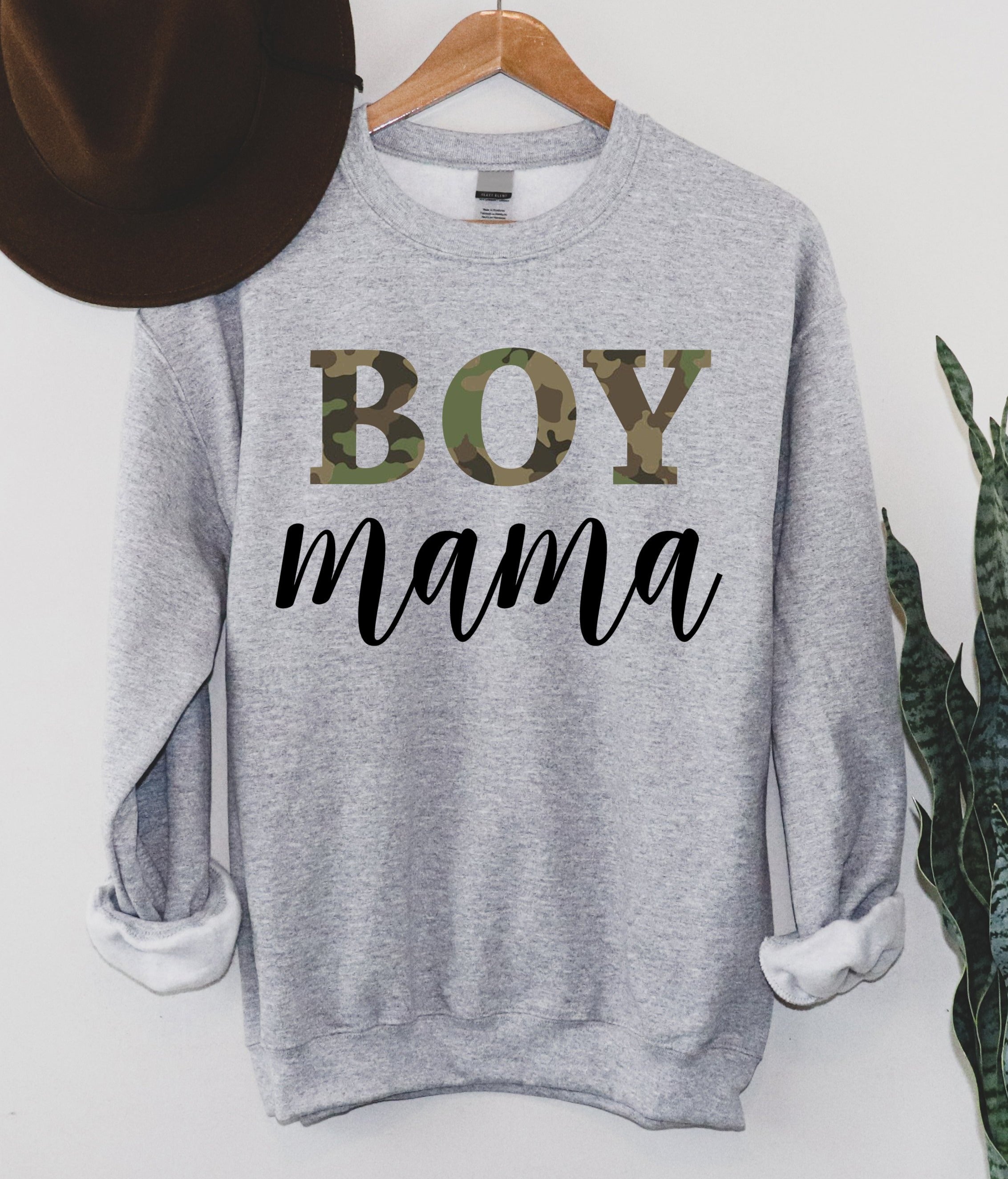 Boy Mama Camo Print Sweatshirt Little Jonesies