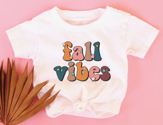 Fall Vibes Colorful Kids Tee/Bodysuit