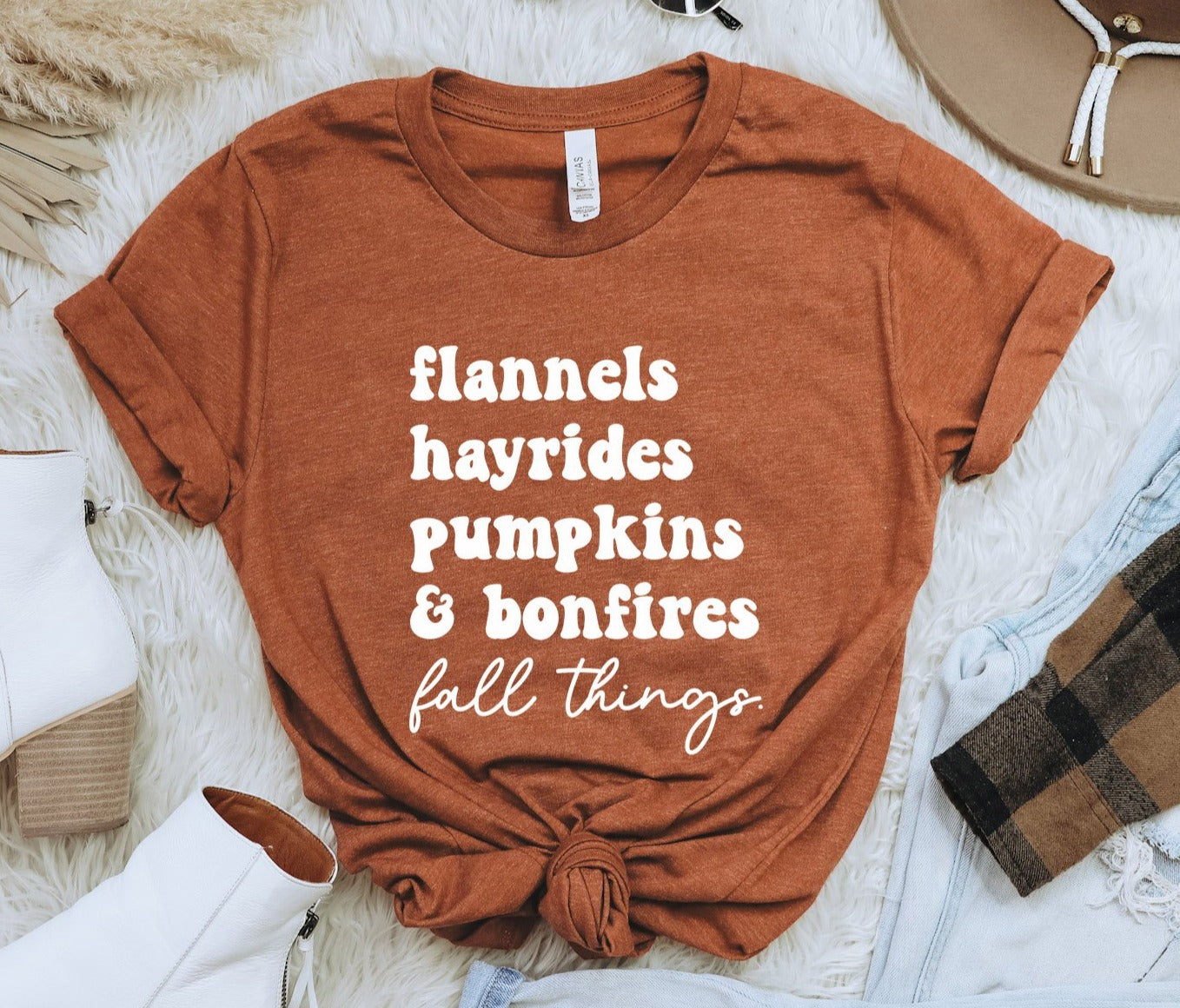 Flannels Hayrides / Fall Things Tee