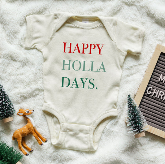 Happy Holla Days Kids Tee/Bodysuit