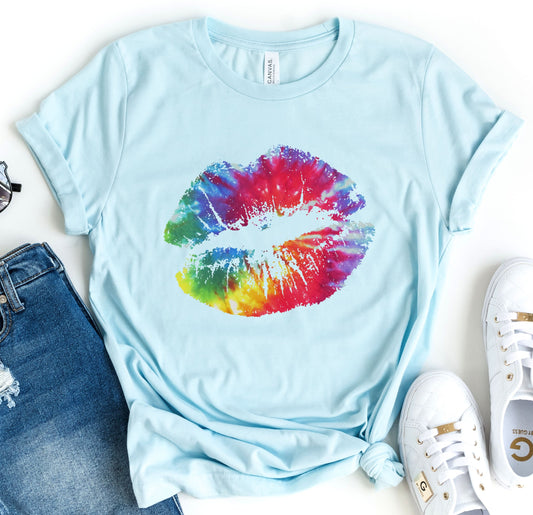 Tie Dye Lips Tee