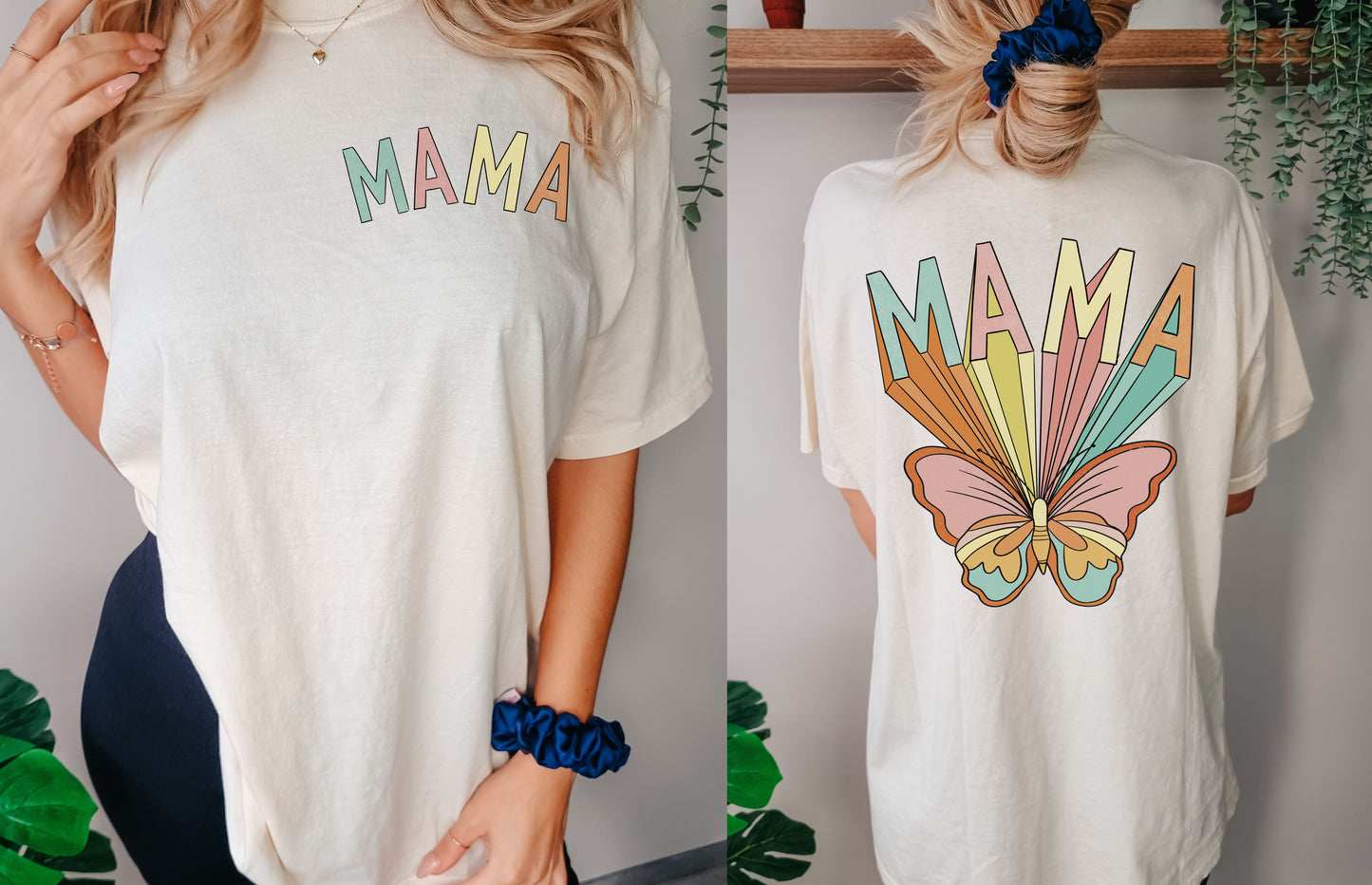 Mama Front & Back Printed Tee