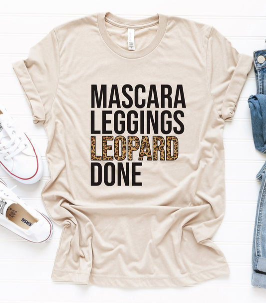 Mascara Leggings Leopard Tee