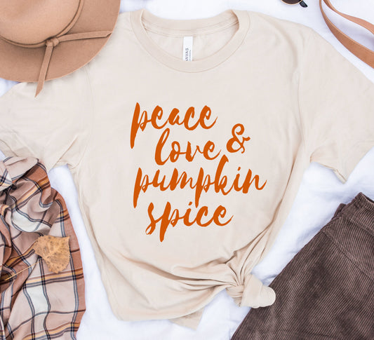 Peace Love Pumpkin Spice Tee