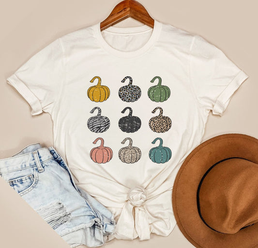 Colorful Pumpkins Tee