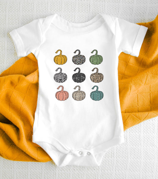 Pumpkins Colorful Kids Tee/Bodysuit