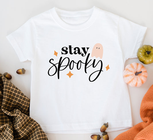 Stay Spooky Ghost Kids Tee/Bodysuit