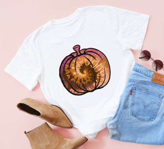 Tie Dye Pumpkin Tee